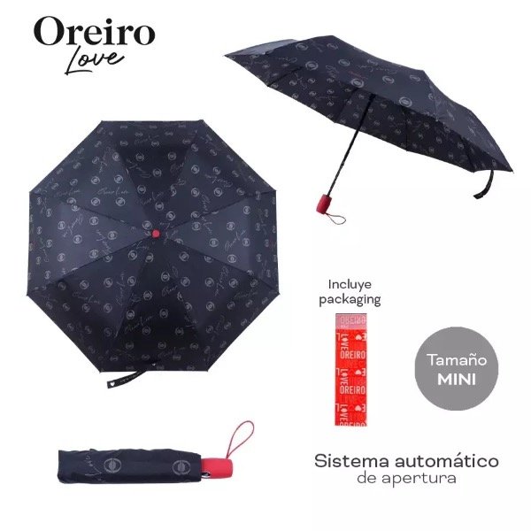 Producto - Paraguas Oreiro Love Negro