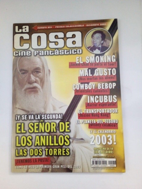 Producto - La Cosa #82 - Diciembre 2002 - El señor de los anillos Las dos torres Incubus