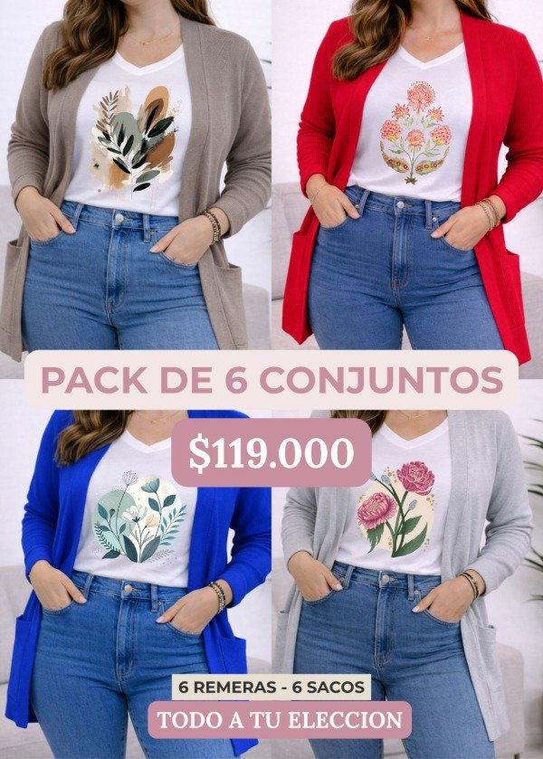 Producto - Pack Acrilico - 12 prendas