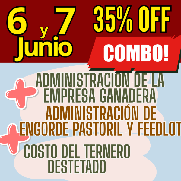 Producto - COMBO 3 CURSOS:Gestión Ganadera + Costo del Ternero + Engorde Pastoril y Feedlot