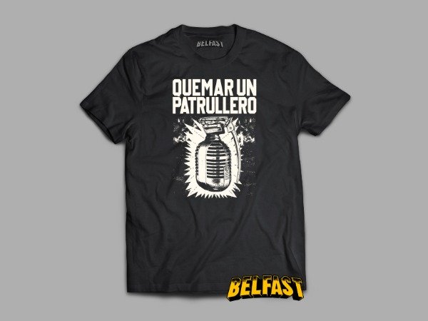 Producto - REMERA QUEMAR UN PATRULLERO BN