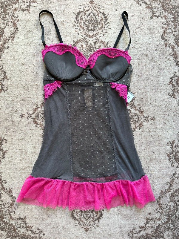 Producto - Bbydoll Fucsia n Grey