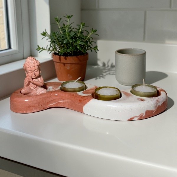 Producto - Combo #23 Porta Velas cuádruple + Buda