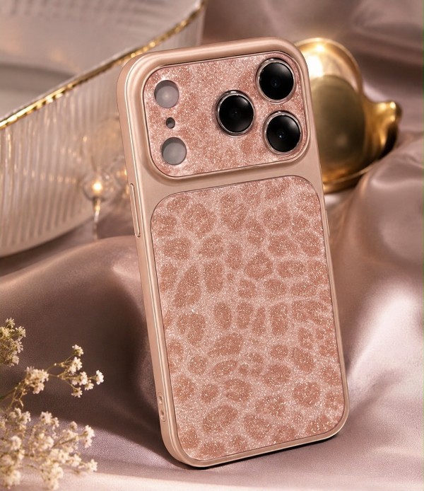 Producto - Case Print Glitter Rose Gold