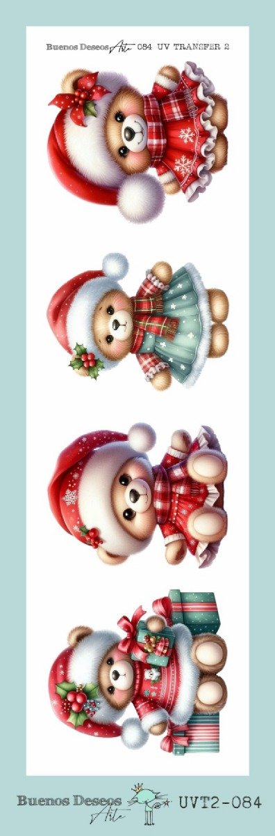 Producto - NAVIDAD - Lamina DECO TRANSFER FACIL UVT2 084 8,5x28cm