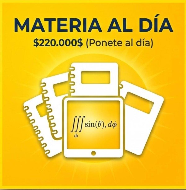 Producto - Pack materia al día (recomendado si tenes parciales cerca o la materia atrasada)