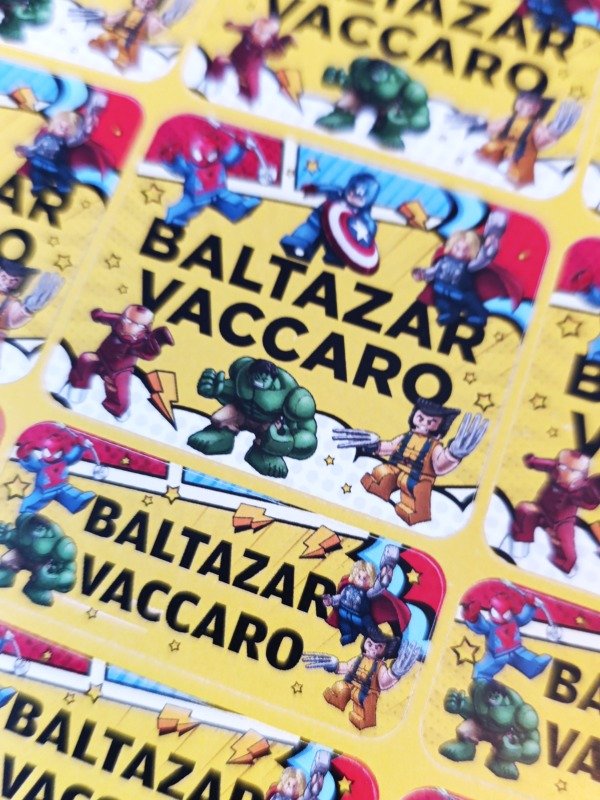 Producto - Sticker para Objetos (de papel) - Superhéroes Lego