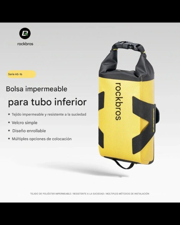 Producto - Alforja / Bolso para Bibicletas Rockbros 1L Roll-Top impermeable - 4