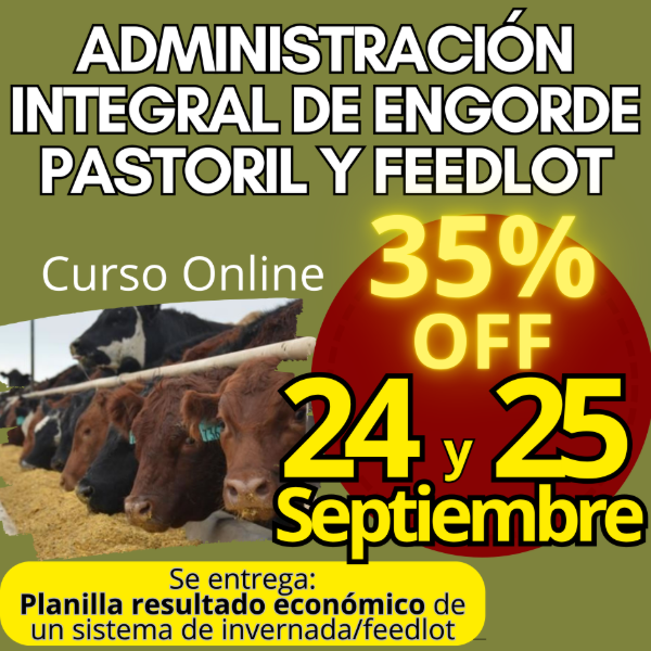 Producto - Curso Online: Administración Integral de Engorde Pastoril y Feedlot - 0