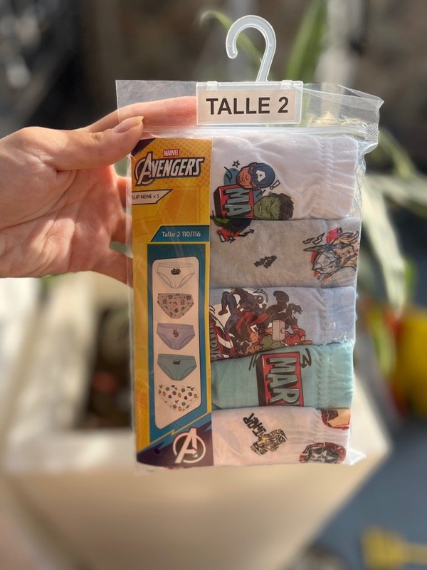 Producto - Set slip x 5 marvel