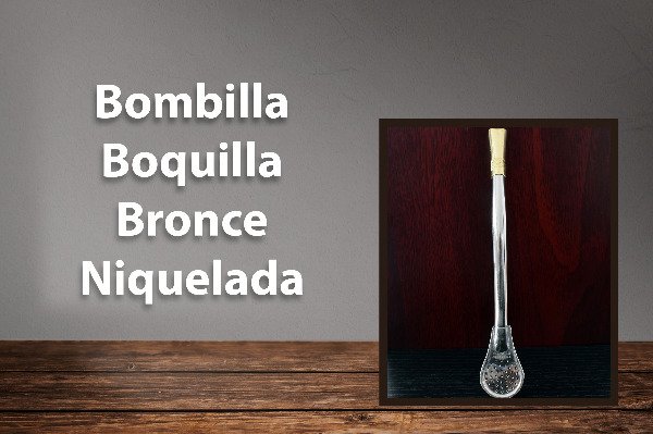 Producto - Bombilla Boquilla Bronce Niquelada