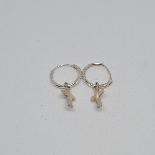 Producto - Argollas cruz mini