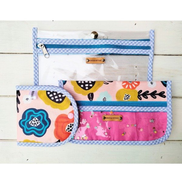 Producto - Kit verano FLORES FONDO ROSA