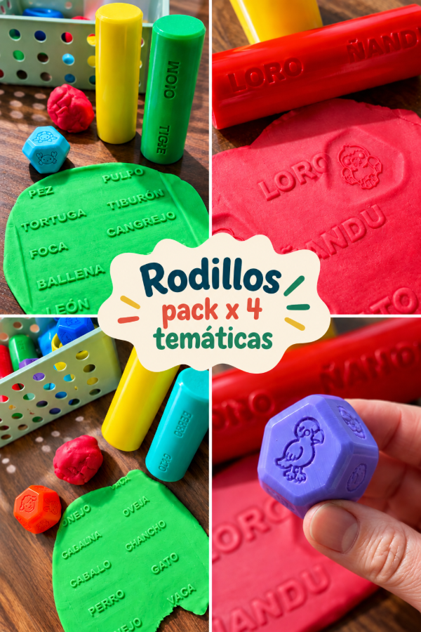 Producto - PACK RODILLOS ANIMALES X 4 TEMÁTICAS - 0