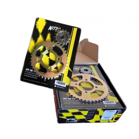 Producto - MOT- KIT CORONA Y PIÑON NITRO FZ16/F1 14T 40T