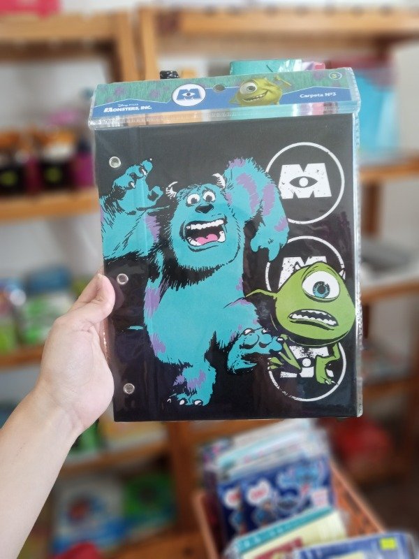 Producto - Carpeta escolar  Ezco N3 Monsters, Inc 3+