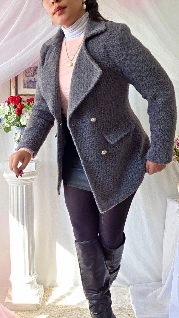 Producto - Tapado/Blazer Dana Gris! IMPORTADO NUEVO - 3