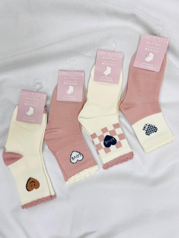 Producto - Art. M6118 -MAXIMA- Docena  Media Algodón de Niña