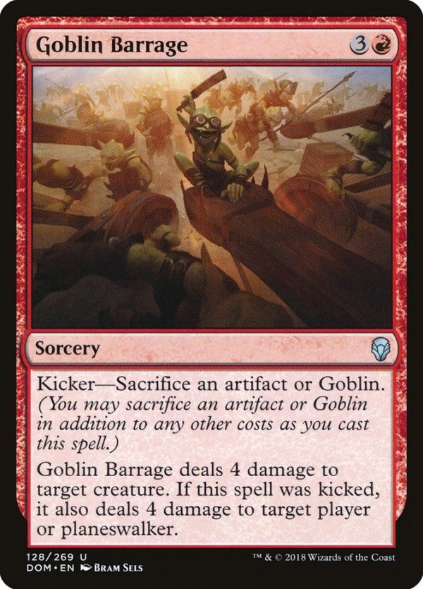 Producto - Goblin Barrage  Dominaria