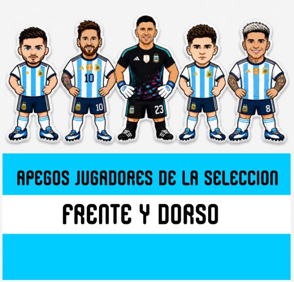Producto - 6 JUGADORES SELECCION ARGENTINA