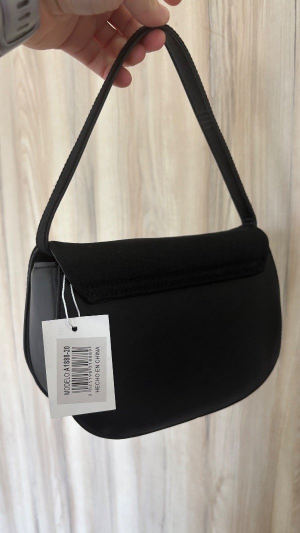 Producto - Minibag DIESEL negra doble correa - 10