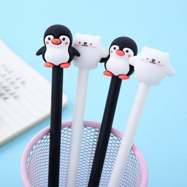 Producto - Bolígrafo diseño animal pingüino oso polar tinta azul