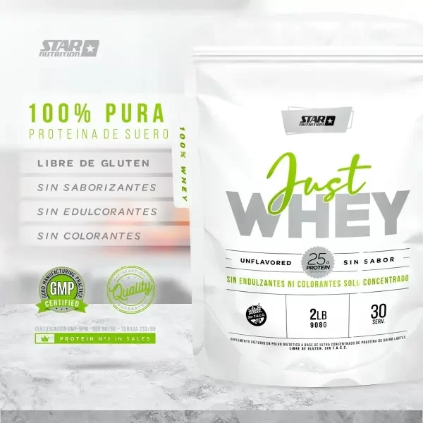 Producto - Just Whey x2lb - Star Nutrition - 1