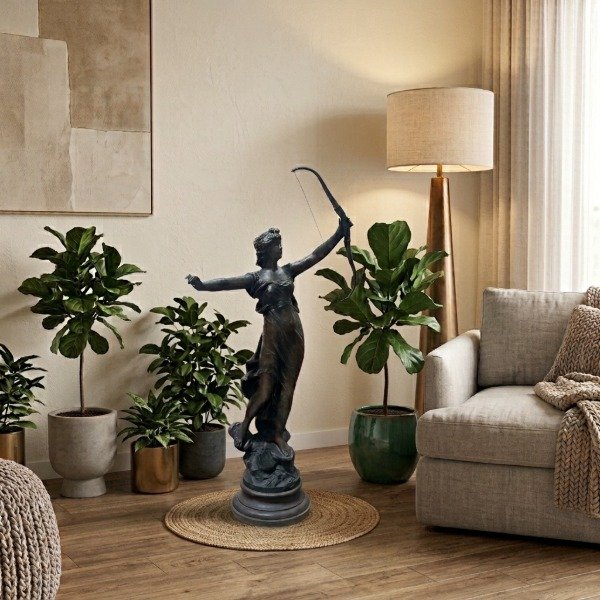 Producto - Escultura en Bronce "Diana Cazadora" / Arquera Clásica - 0