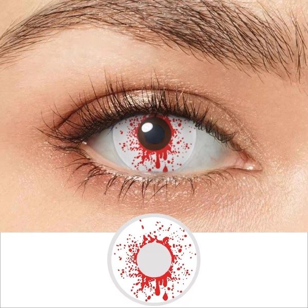 Producto - Pupilentes fantasia blancos Frie Brick