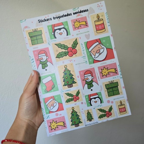 Producto - Plancha de stickers navideños v2