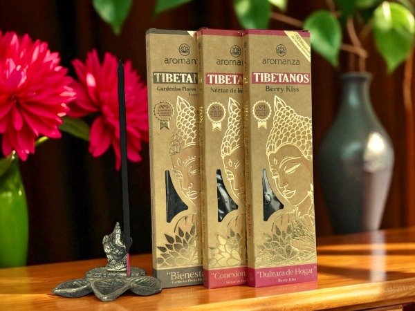 Producto - SAHUMERIO TRIPLE TIBETANOS AROMANZA X8 U