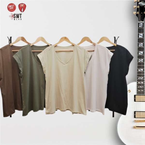 Producto - Remerón SIN MANGAS LISA Escote en V Algodón