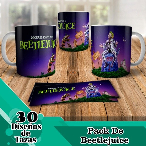 Producto - Diseños Digitales / Plantillas Para Tazas De BeetleJuice