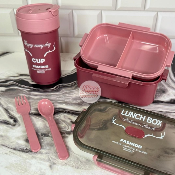 Producto - Lunchera 2 Pisos + Vaso