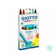 Producto - Marcador escolar Giotto Turbo Maxi x 6