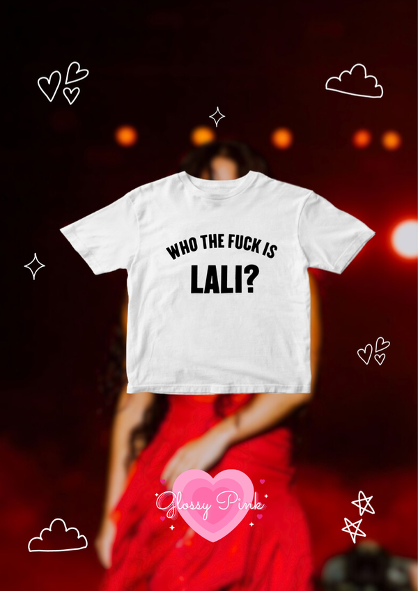Producto - Baby Tee Who The Fuck Is Lali algodón
