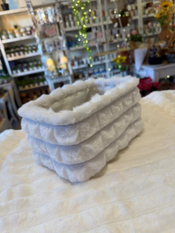 Producto - Canasto rectangular chico Línea Soft - blanco (Efectivo: 10.000)