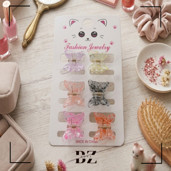 Producto - BROCHES CH.COLOR C/NEGRO X 6 PCS EN CARD 2.5 CM - 2121-3