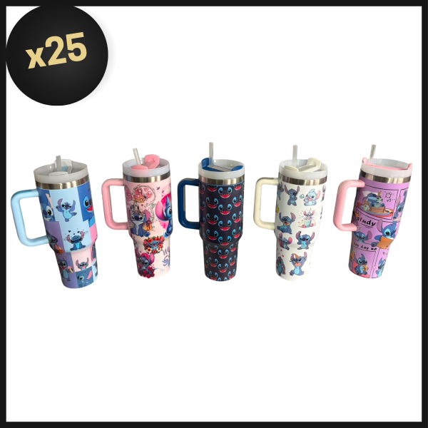 Producto - PROMO BULTO VASO TERMICO QUENCHER CON DISEÑO STITCH
