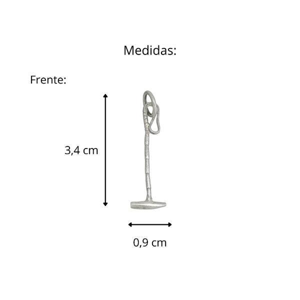 Producto - Dije Taco de Polo Plata 925 Macizo - 4