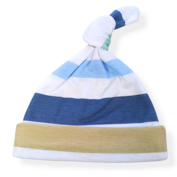 Producto - Gorrito rayado con nudo