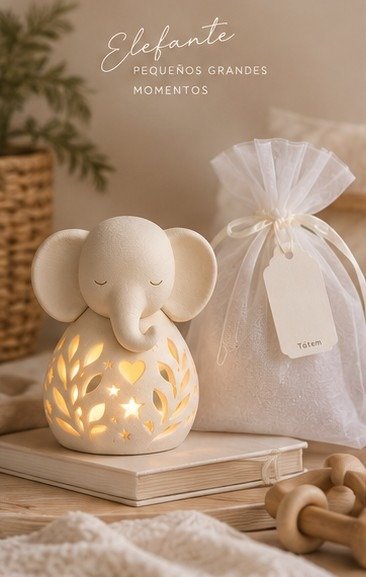 Producto - Pack Souvenir con Vela LED  Elefante Bimba - 0
