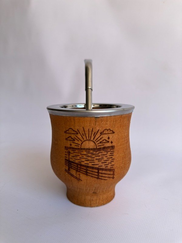 Producto - Mate camionero de algarrobo - costanera