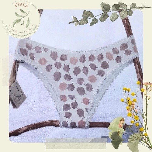 Producto - Vedetina clásica, talle 2, estampada con Yerba, Palta y Eucalipto