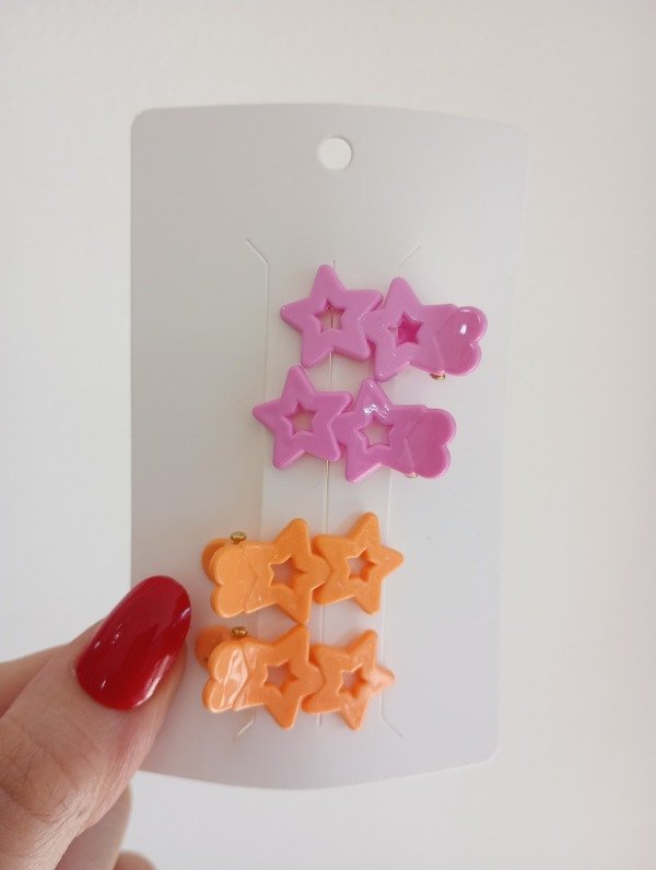 Producto - Set Hebillas X4 Darla Rosa