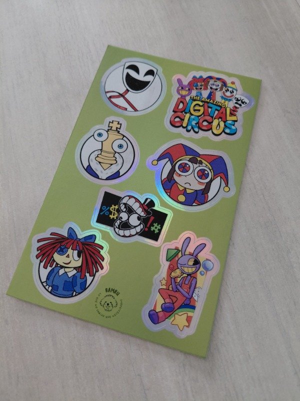 Producto - Planchitas de stickers - Digital Circus