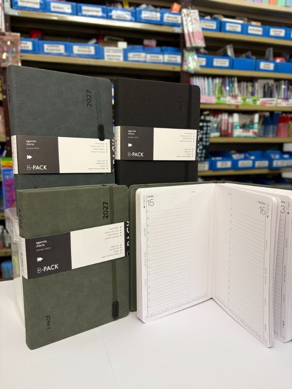 Producto - Agenda Diara Encuadernada R8 15x21cm - "B-Pack" "Mundo Fw" - 1