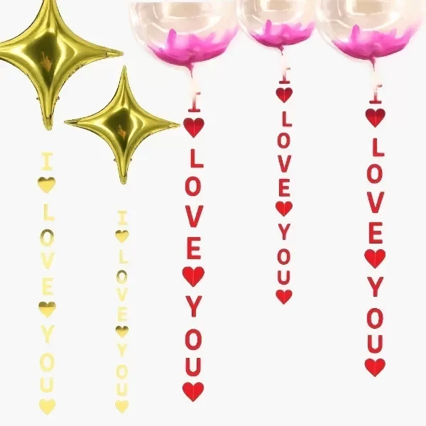 Producto - guirnalda Con globos I LOVE YOU