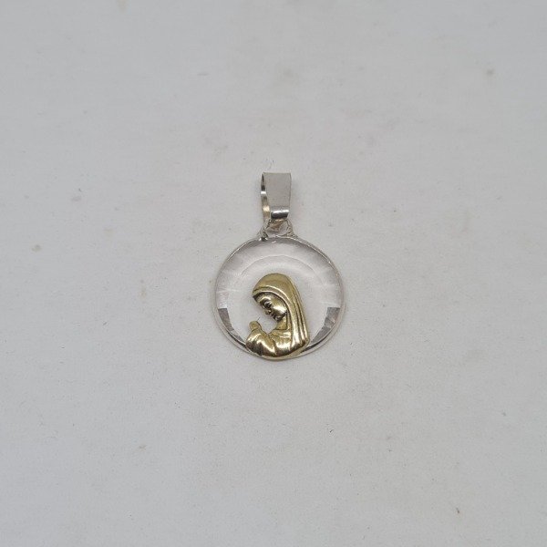 Producto - Dije Virgen Niña Con Oro Grande 17mm