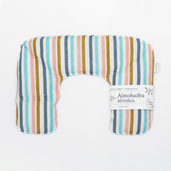 Producto - Almohadita Cervical Franja Arena